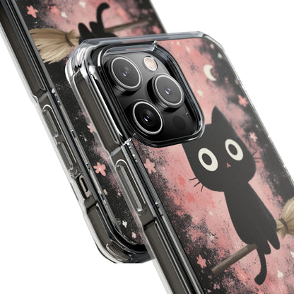 Whimsical Cat Soars iPhone Case - Impact
