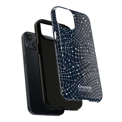 Warped Grid Web iPhone 14 - Tough+
