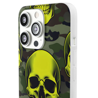 Neon Skull Camo iPhone 13 Pro - Soft