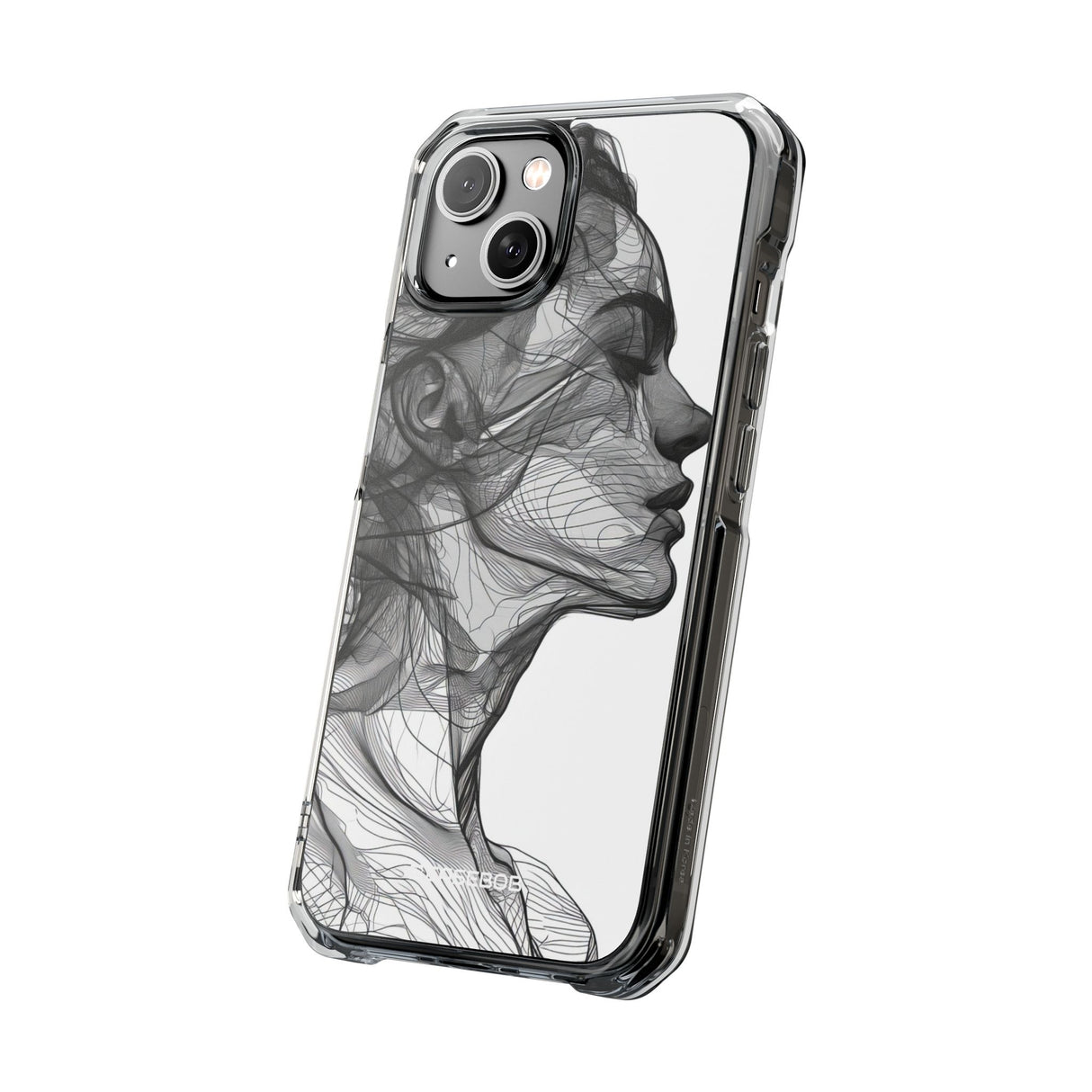 Ethereal Lines - Phone Case for iPhone (Clear Impact - Magnetic)