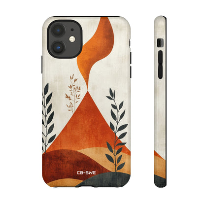 Flames Touch Mountains - iPhone Case