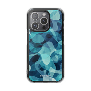 Cool Tones Showcase | Handyhülle für iPhone (Clear Impact Case – magnetisch)