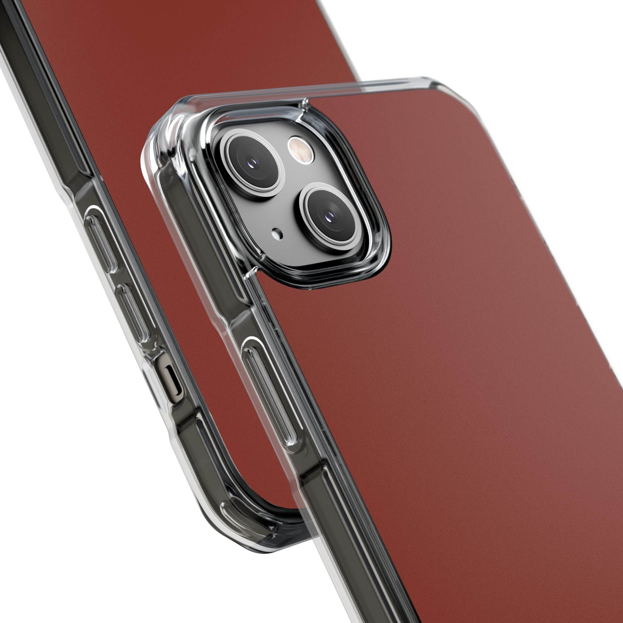 Burnt Umber - Clear Impact Case for iPhone