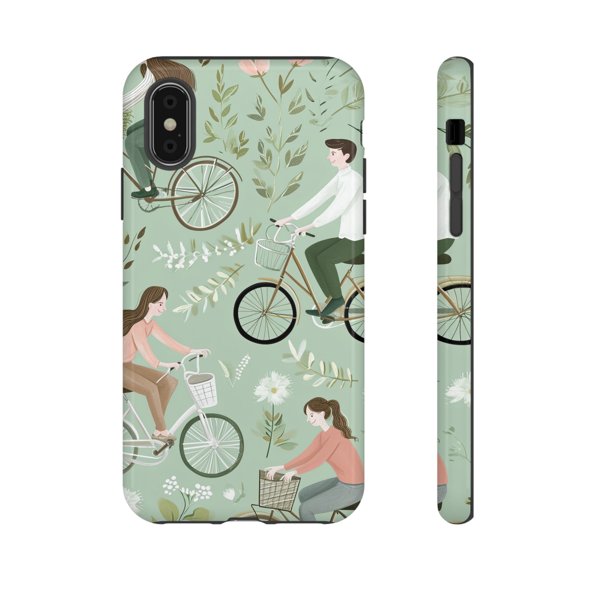 Pastel Bike Ride Romance - Protective Phone Case