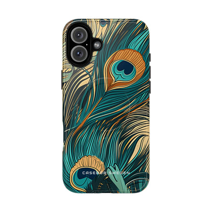 Art Nouveau Peacock Elegance iPhone 16  Tough+ Phone Case