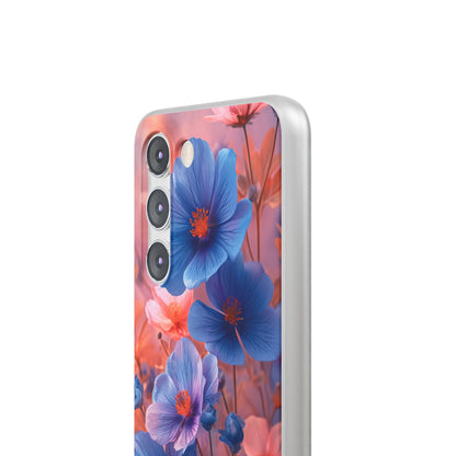 Harmonious Blooming Blues and Pinks Samsung S23 - Flexi Phone Case