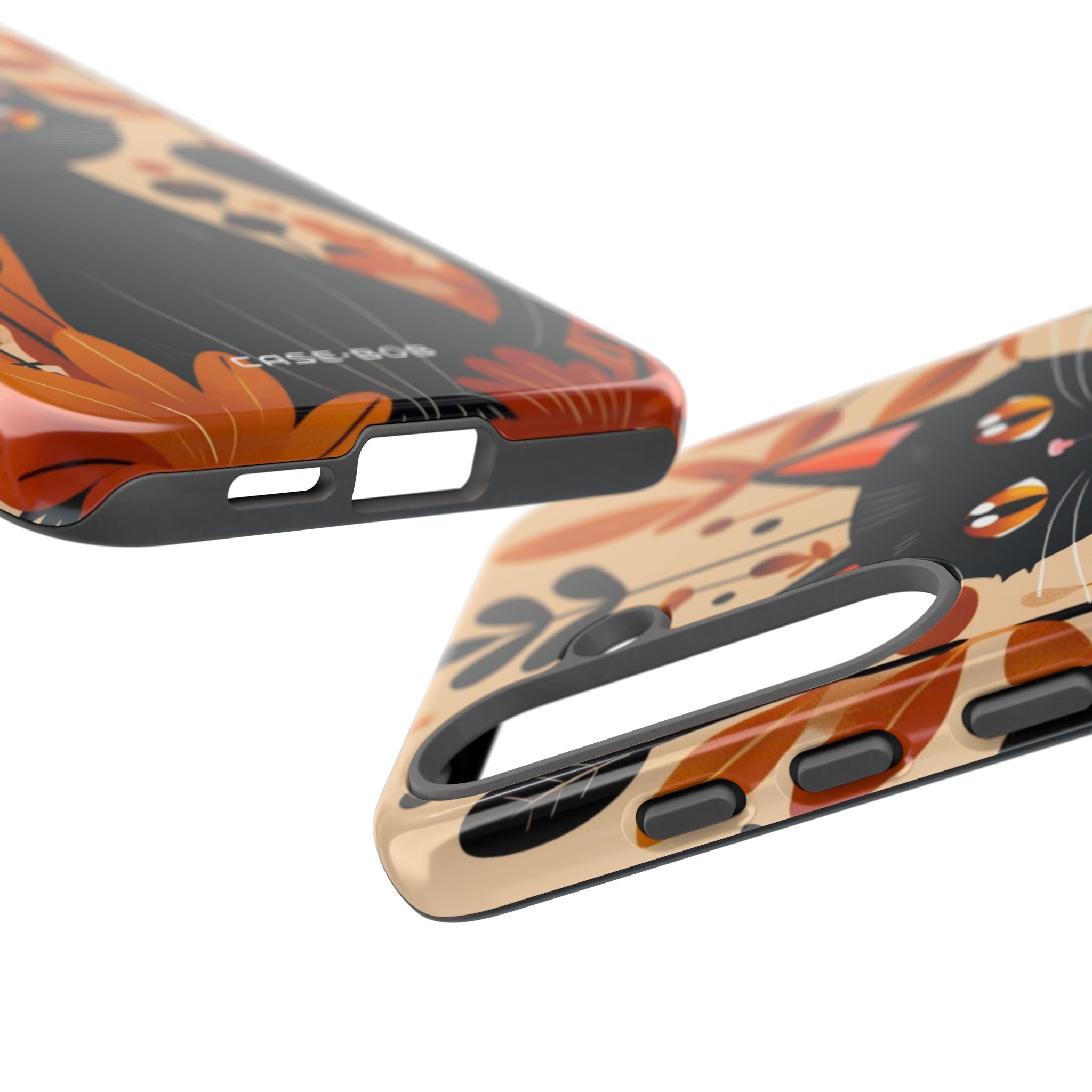 Black Cat Glow Samsung S25 Plus Case - Tough