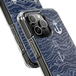 Nautical Serenity – Handyhülle für iPhone (Clear Impact – Magnetisch)