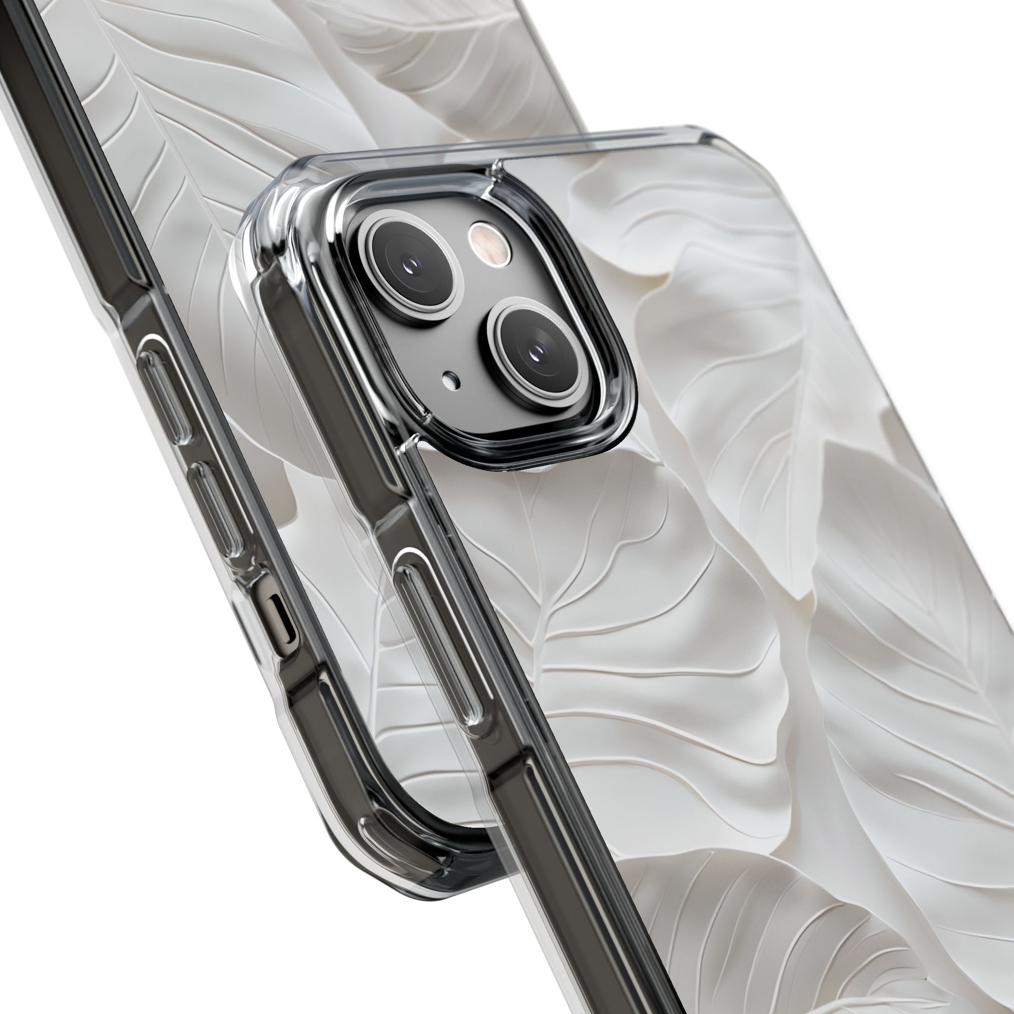 Elegant Leaf Relief iPhone Case - Impact