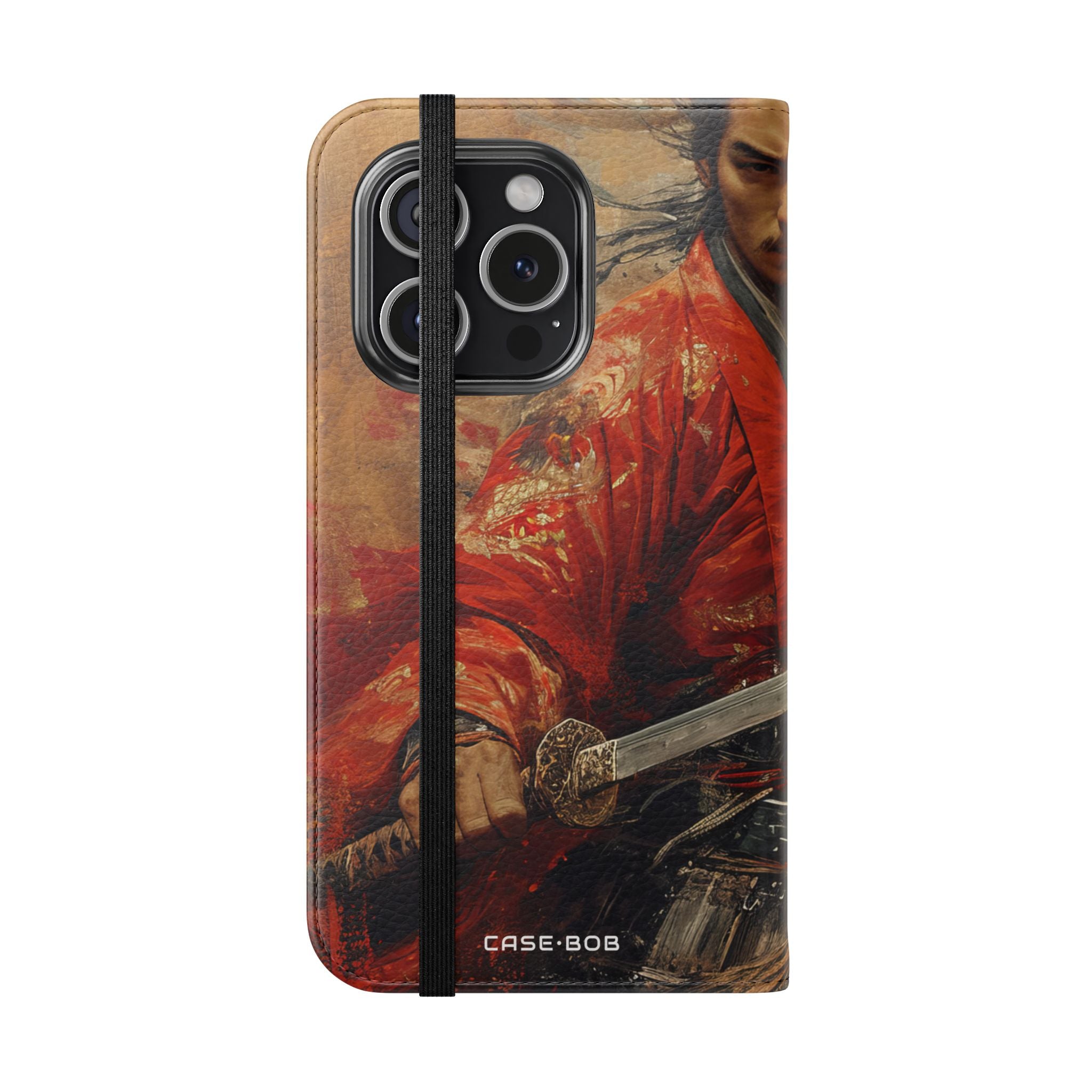 Crimson Samurai - iPhone 15 Pro Case - Portemonnee
