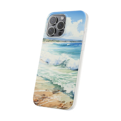 Foamy Wave Breeze iPhone 15 Pro Max Case - Soft