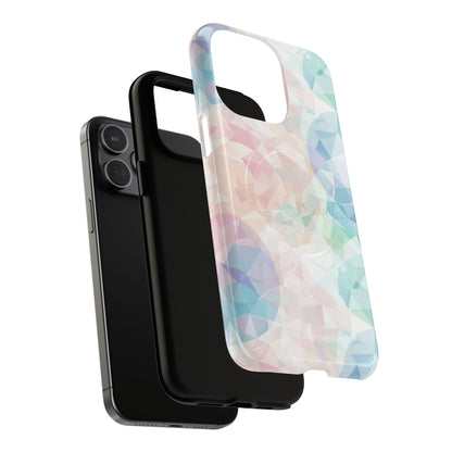 Pastel Geometry Background - Tough + MagSafe® iPhone 15 Phone Case