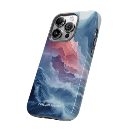 Mountain Wave Serenity - Tough iPhone 14 Phone Case