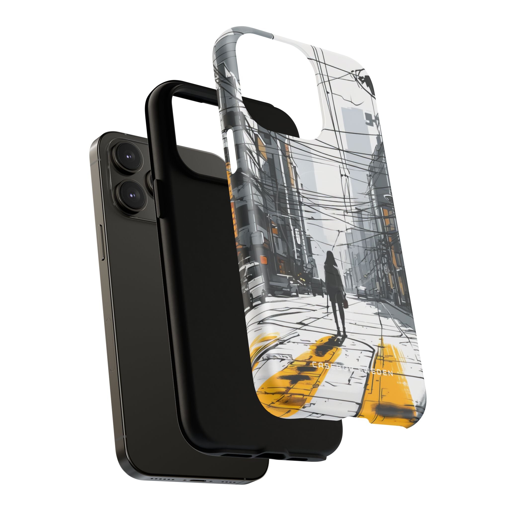 Urban Noir Streetscape iPhone 14 | Tough+ Phone Case