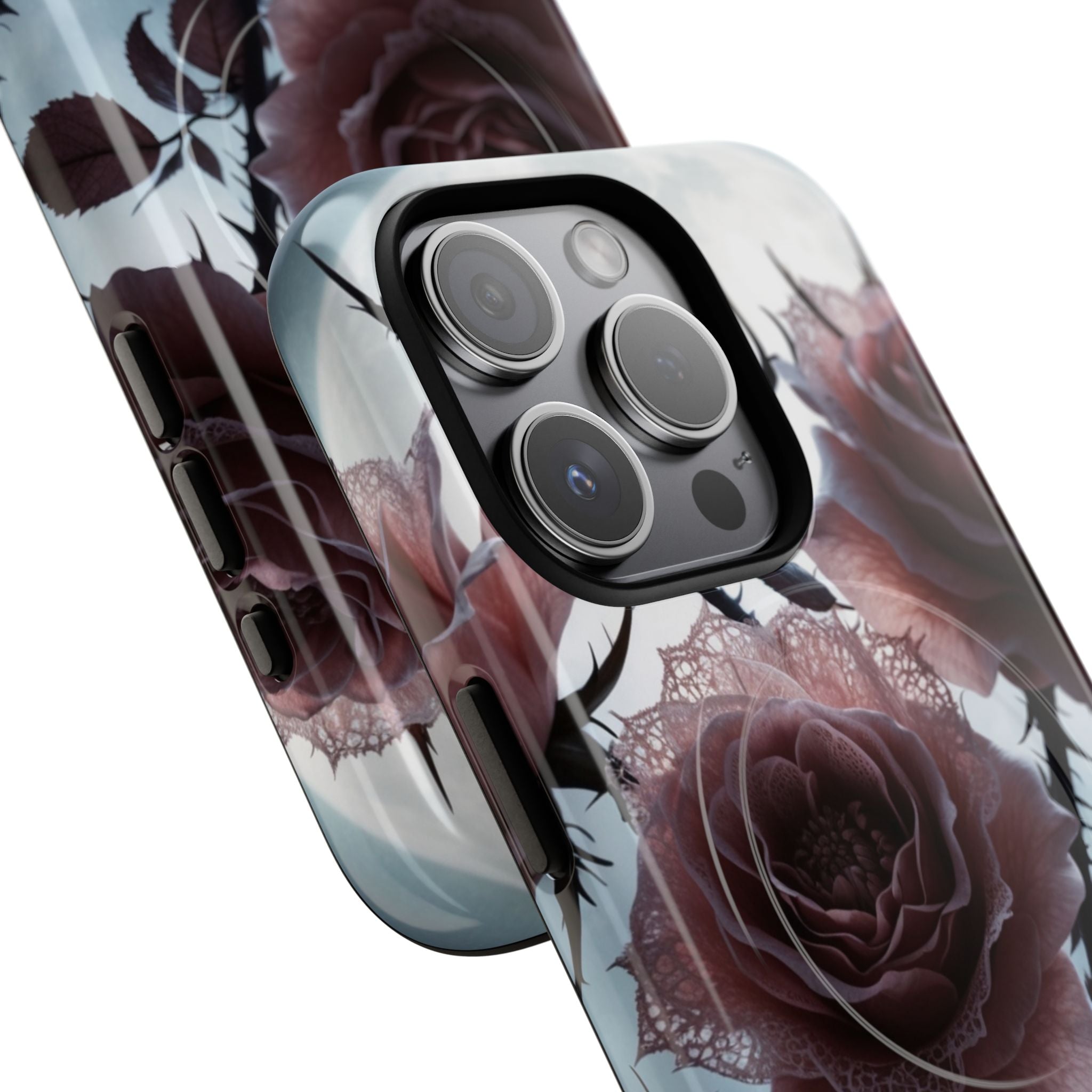 Luminous Rose Thorns iPhone 15 Pro Case - Tough+