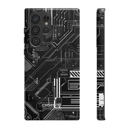 Futuristic Circuit Grid  Samsung S22 - Tough