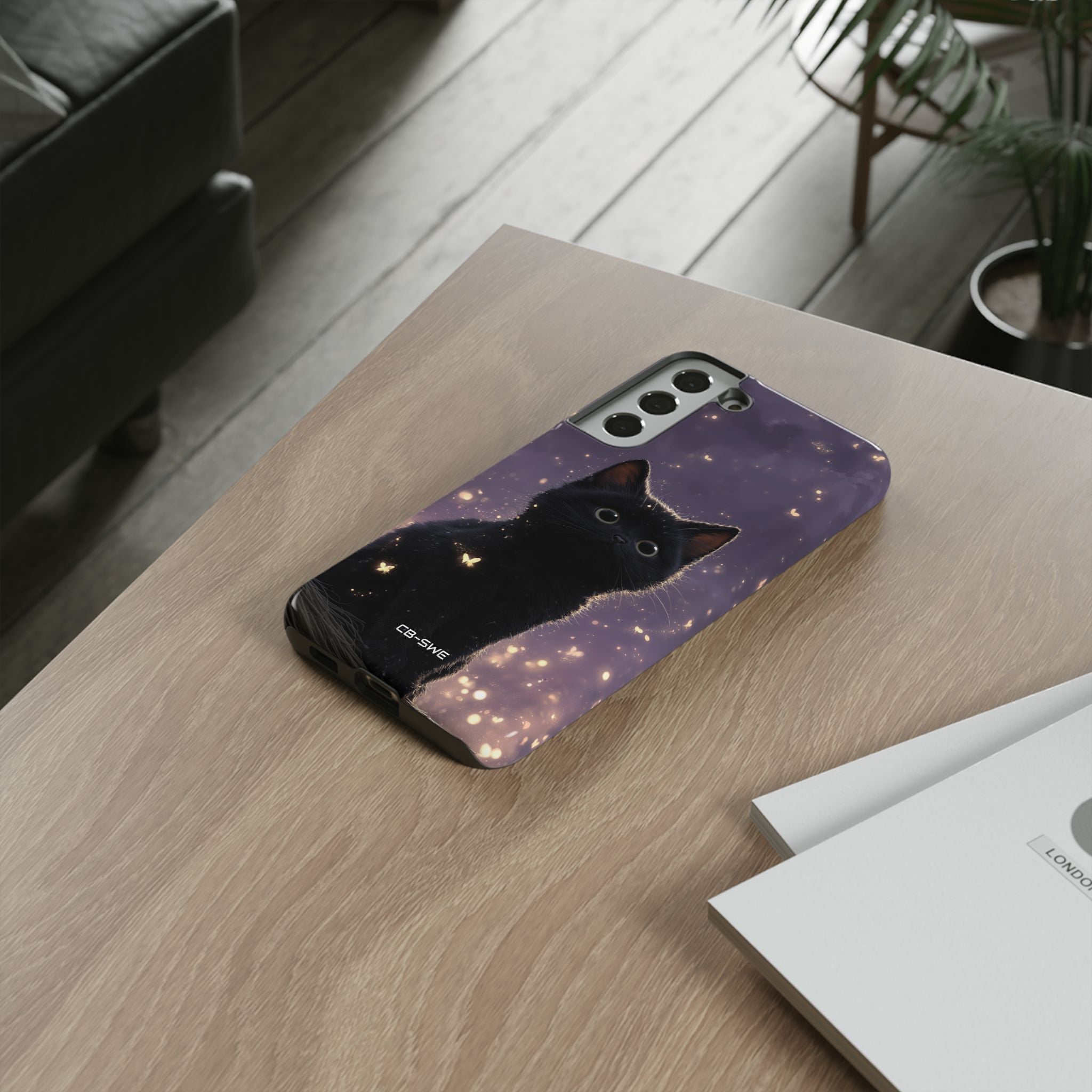 Whimsical Cat Soars - Samsung Case