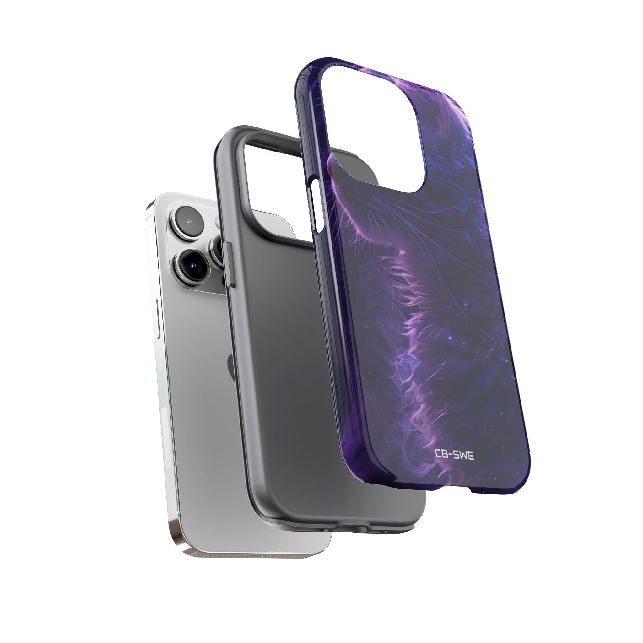 Mystical Starlit Cat - iPhone Case