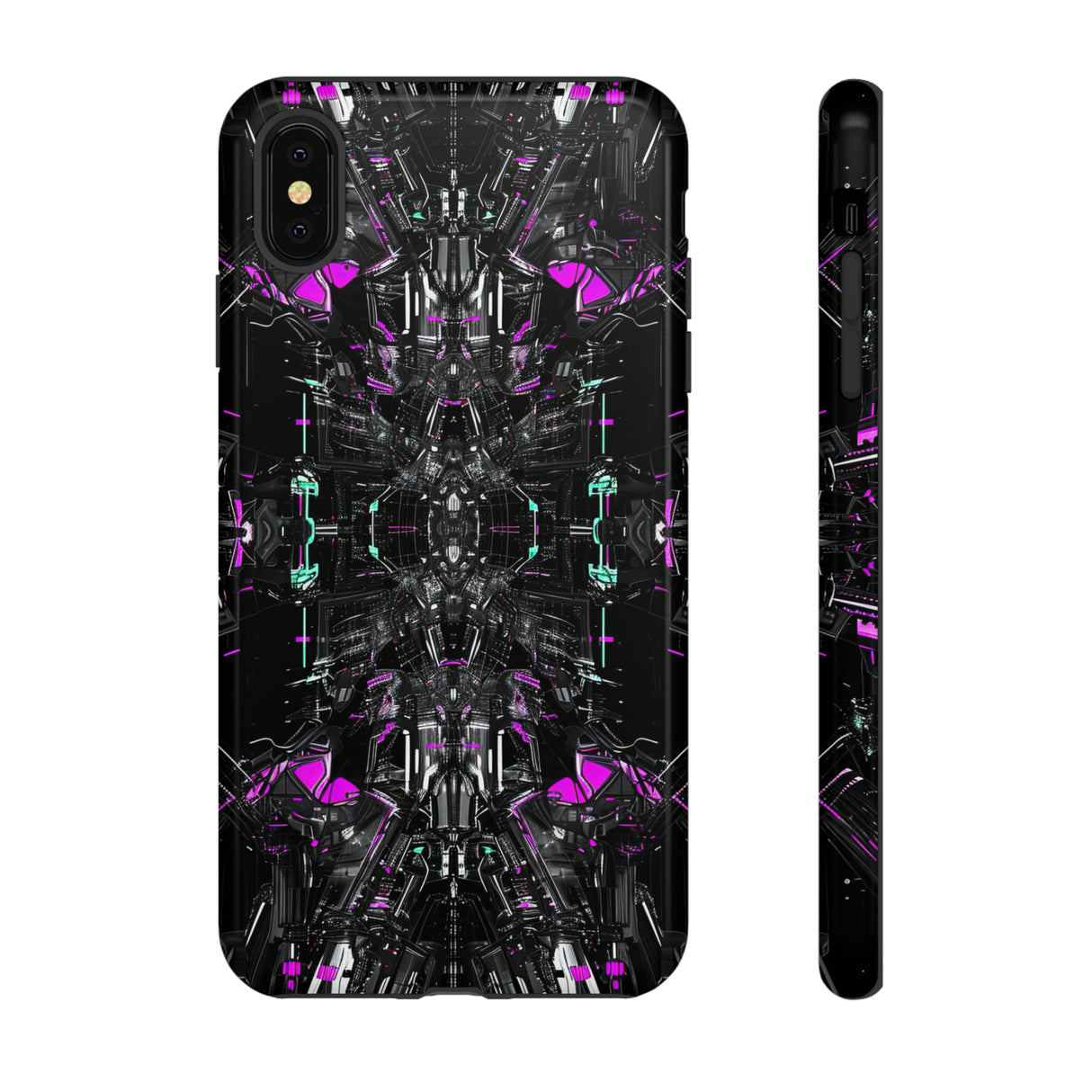 Purple Grid Mirage - Protective Phone Case