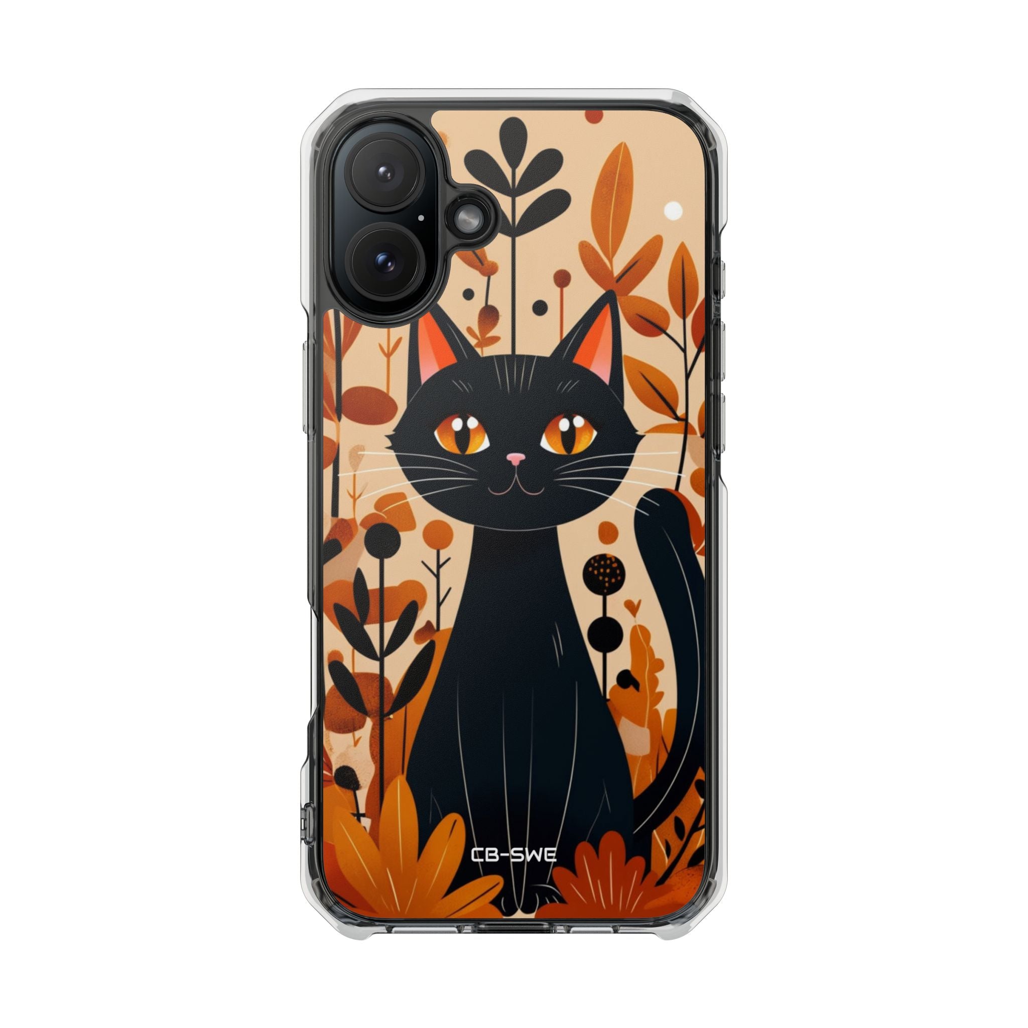 Autumnal Cat Whimsy iPhone Case - Impact