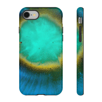 Green Yelly Ink Art iPhone Case (Protective) iPhone 8 Glossy Phone Case