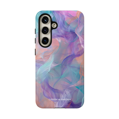 Dreamy Teal Flow - Tough Samsung S24 Phone Case