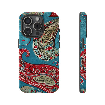 Vintage Paisley Elegance iPhone 15 - Tough Phone Case