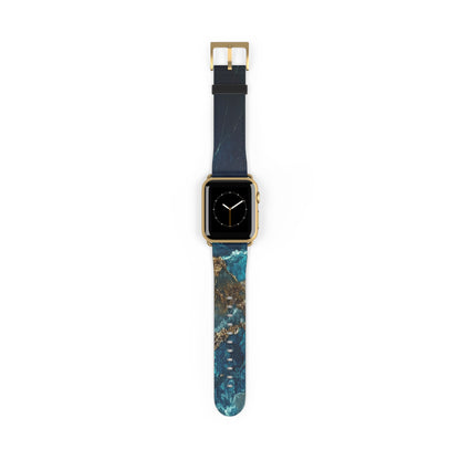 Golden Fracture Teal - Watch Band