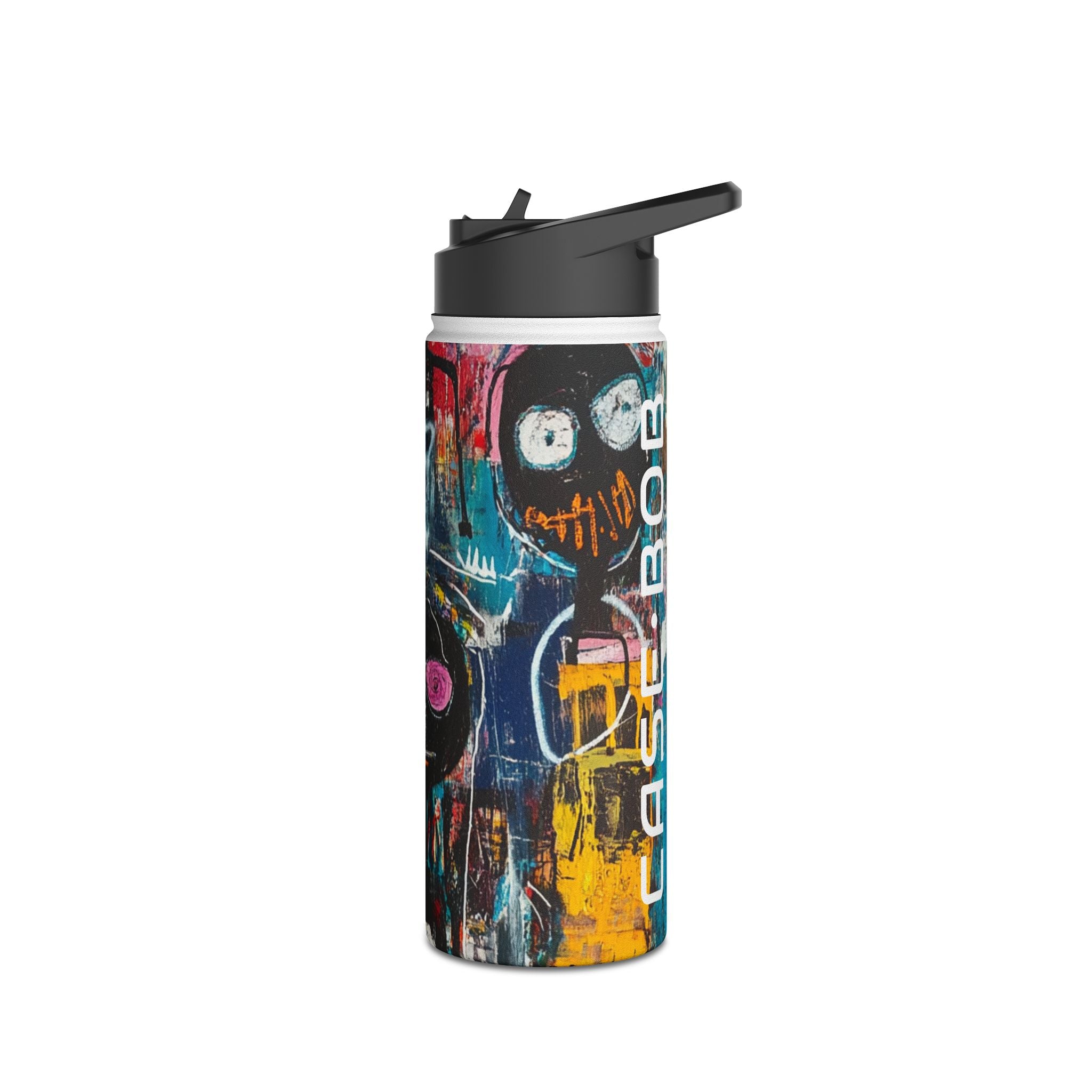 Wide-Eyed Faces - Stainless Steel Water Bottle