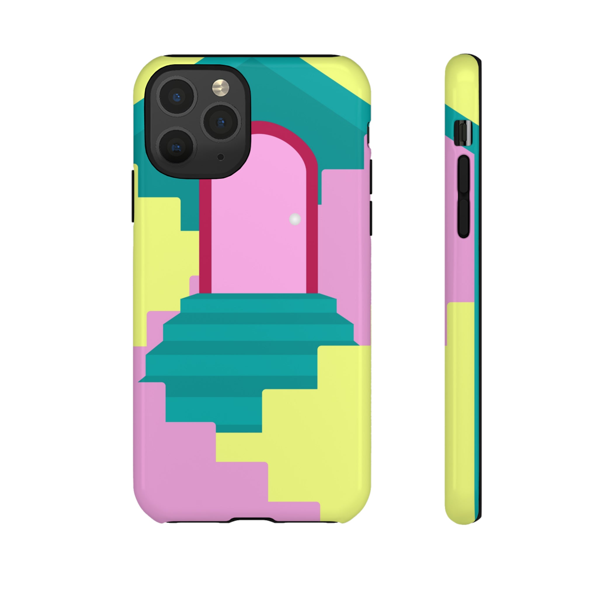 Vector Illustration of Stairs - Protective Phone Case