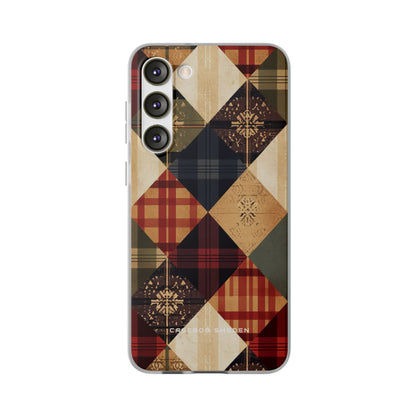 Rustic Geometric Patchwork Harmony Samsung S23 - Flexi Phone Case