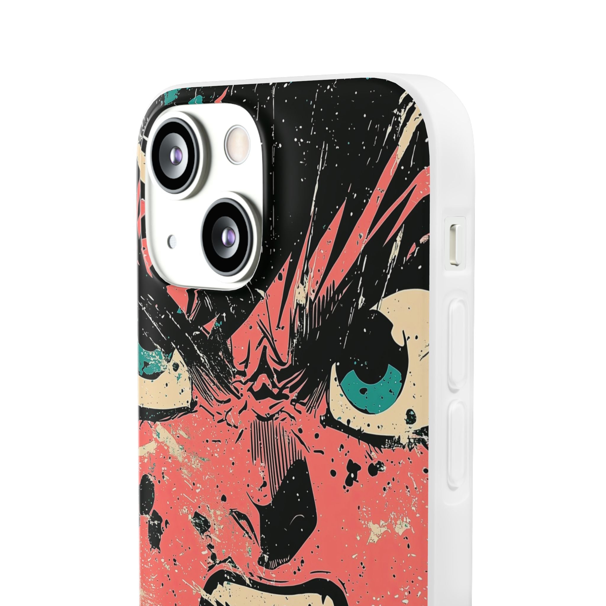 Screaming Face Pink iPhone 13 mini Case - Soft