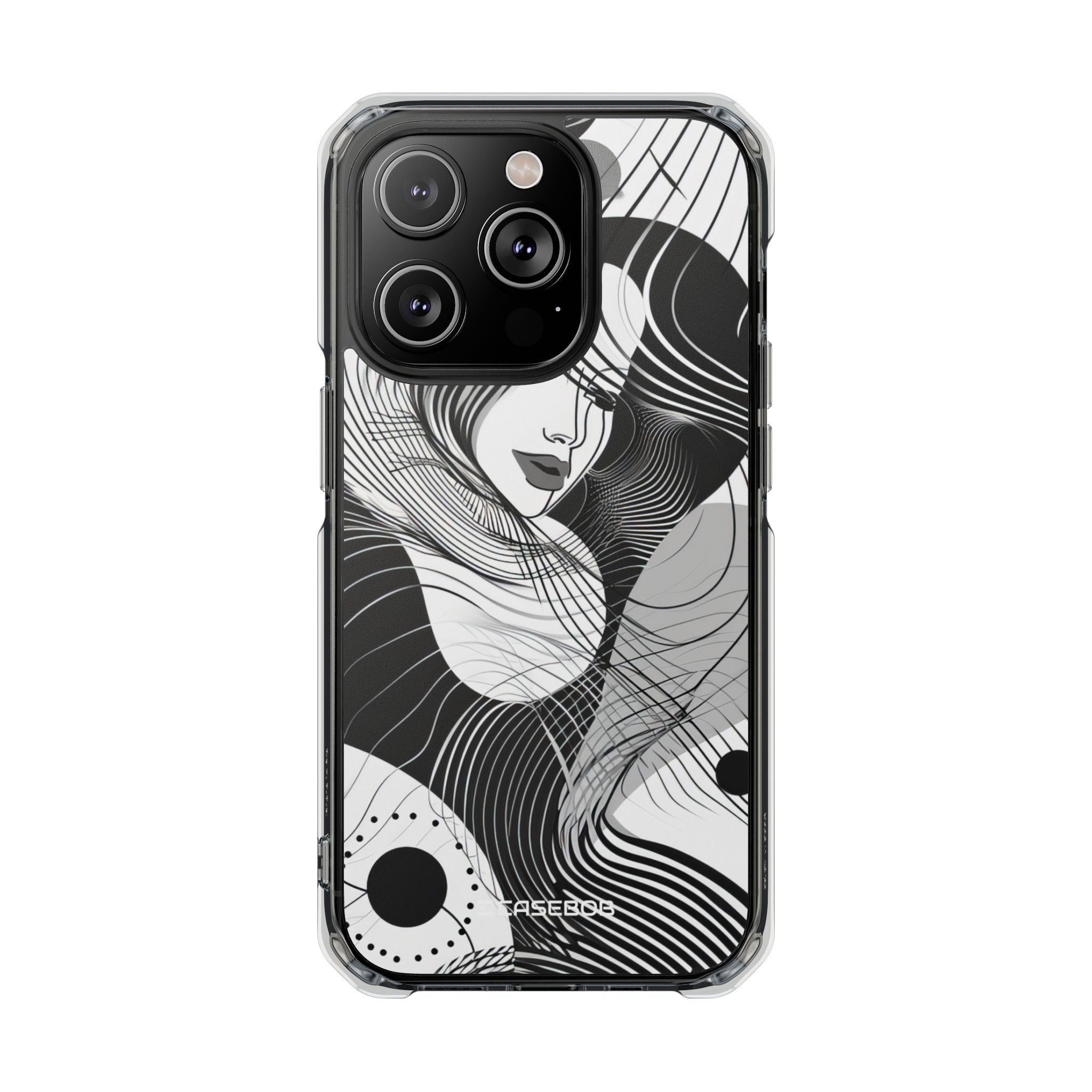 Fluid Noir Rhythm - Phone Case for iPhone