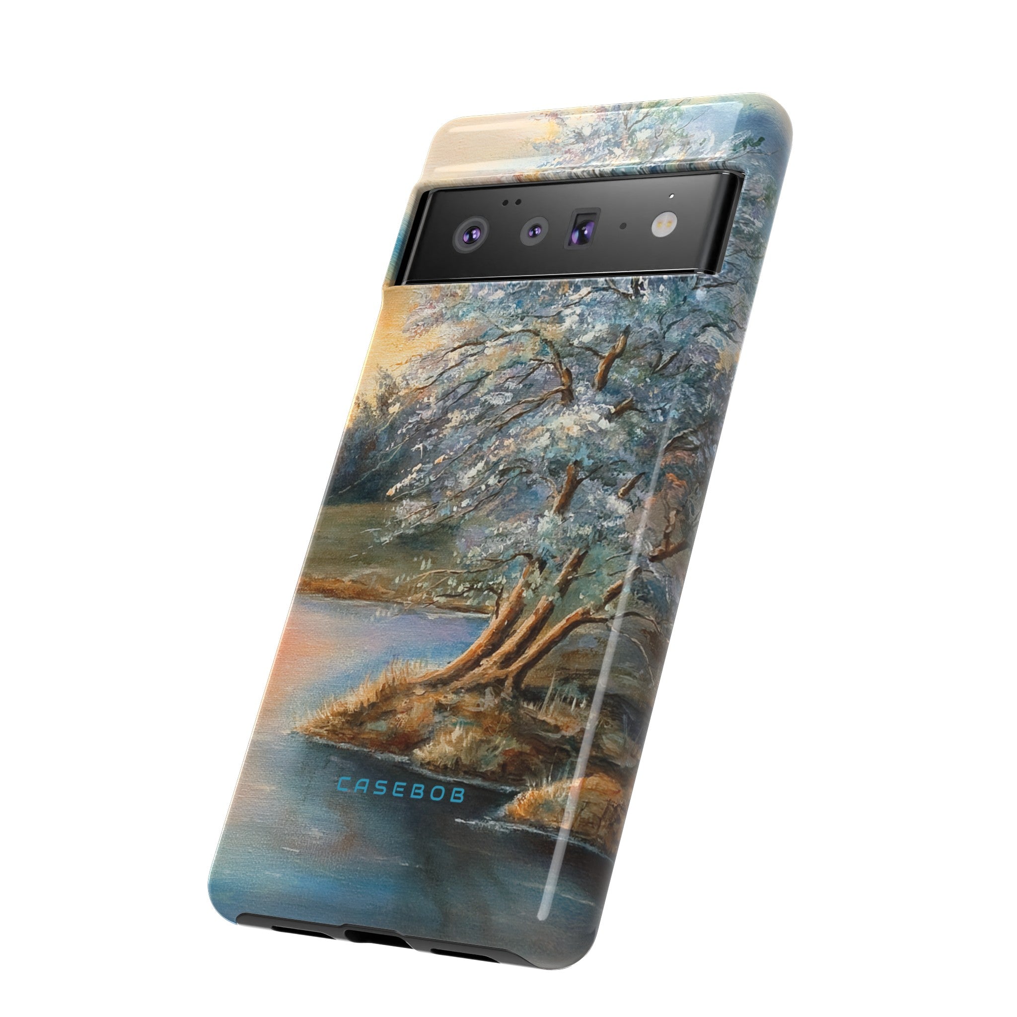 Winterday lake - Protective Phone Case