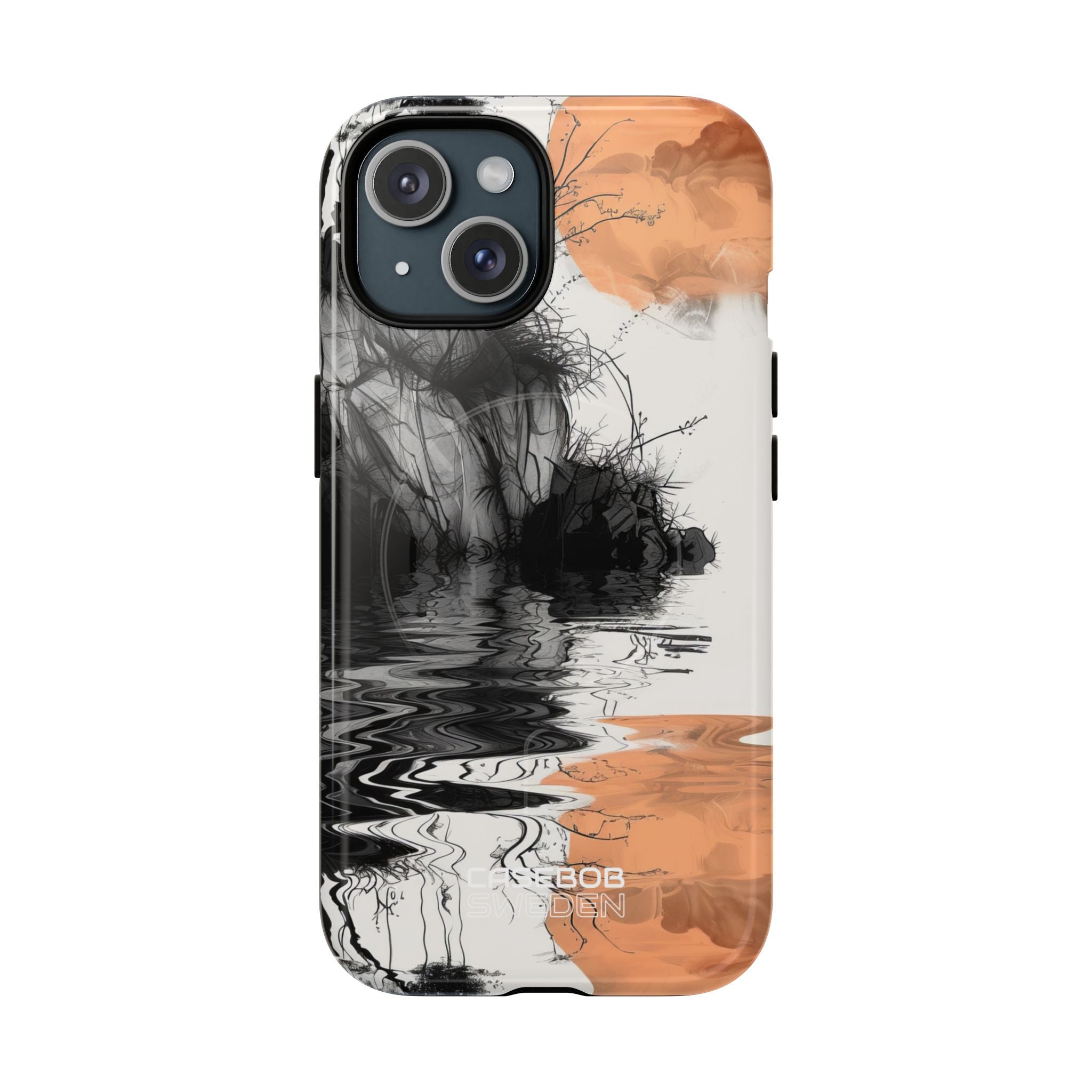 Riflesso della Luna Arancione iPhone 15 - Tough+