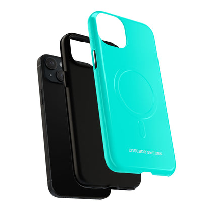 Turquoise Blue - Tough + MagSafe® iPhone 15 Phone Case