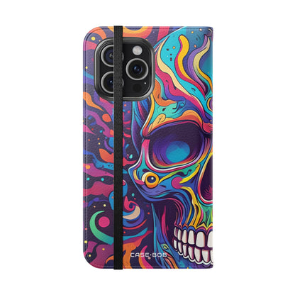 Psychedelic Skull - iPhone 15 Pro Max Case - Wallet
