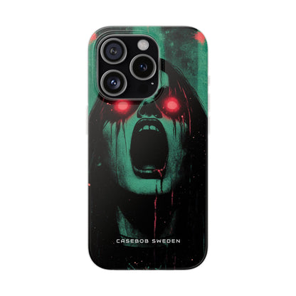 Haunting Glow of Gothic Eyes iPhone 15 - Flexi Phone Case