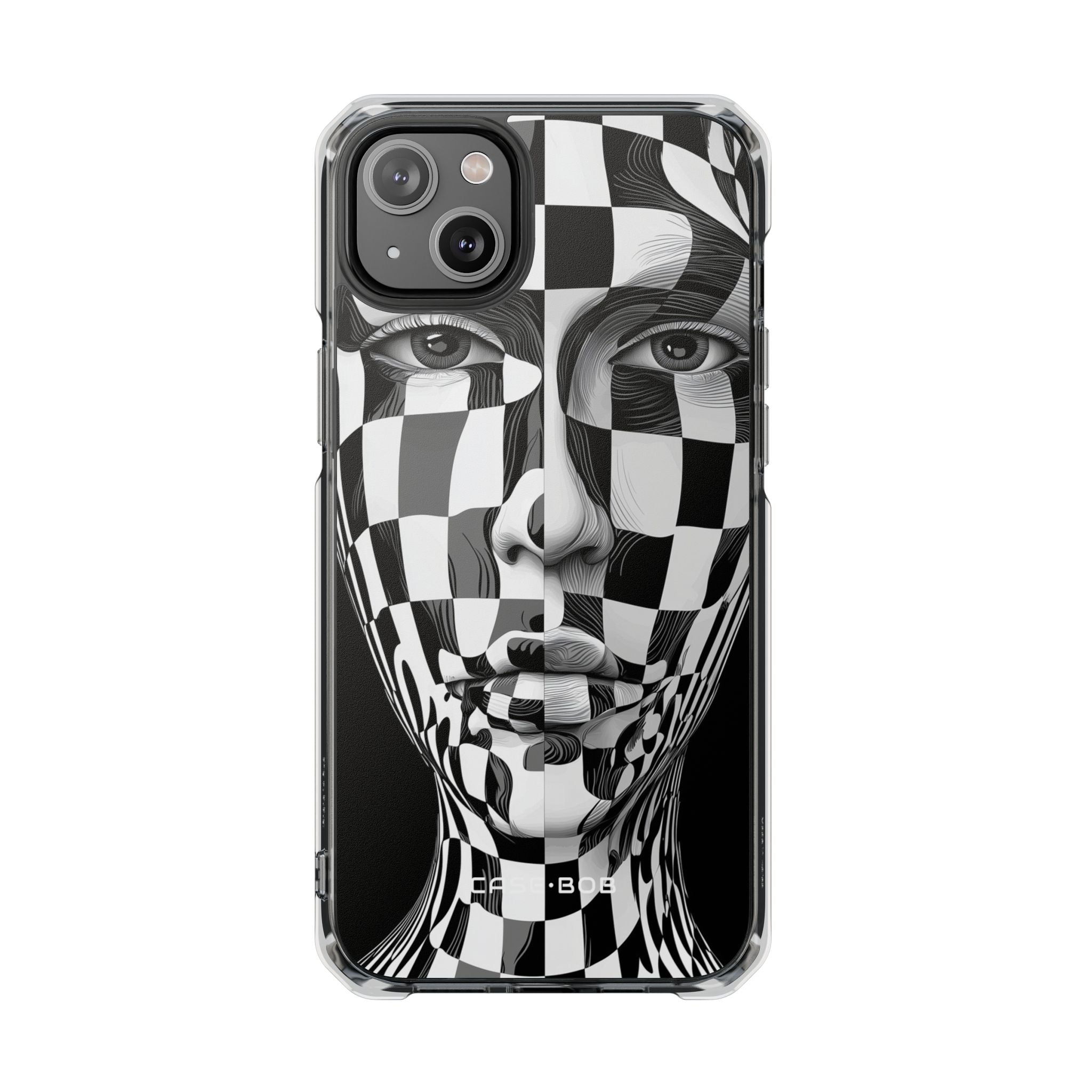 Checkered Face iPhone 14 Plus Case - Impact