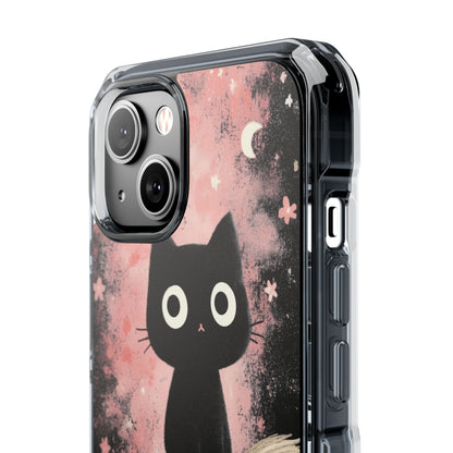 Whimsical Cat Soars iPhone Case - Impact
