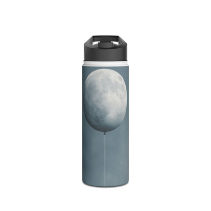 Moon Balloon Blue - Stainless Steel Water Bottle