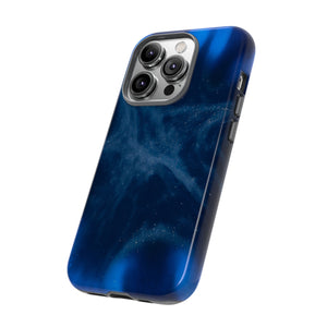 Blue Space Ink Art iPhone Case (Protective) Phone Case