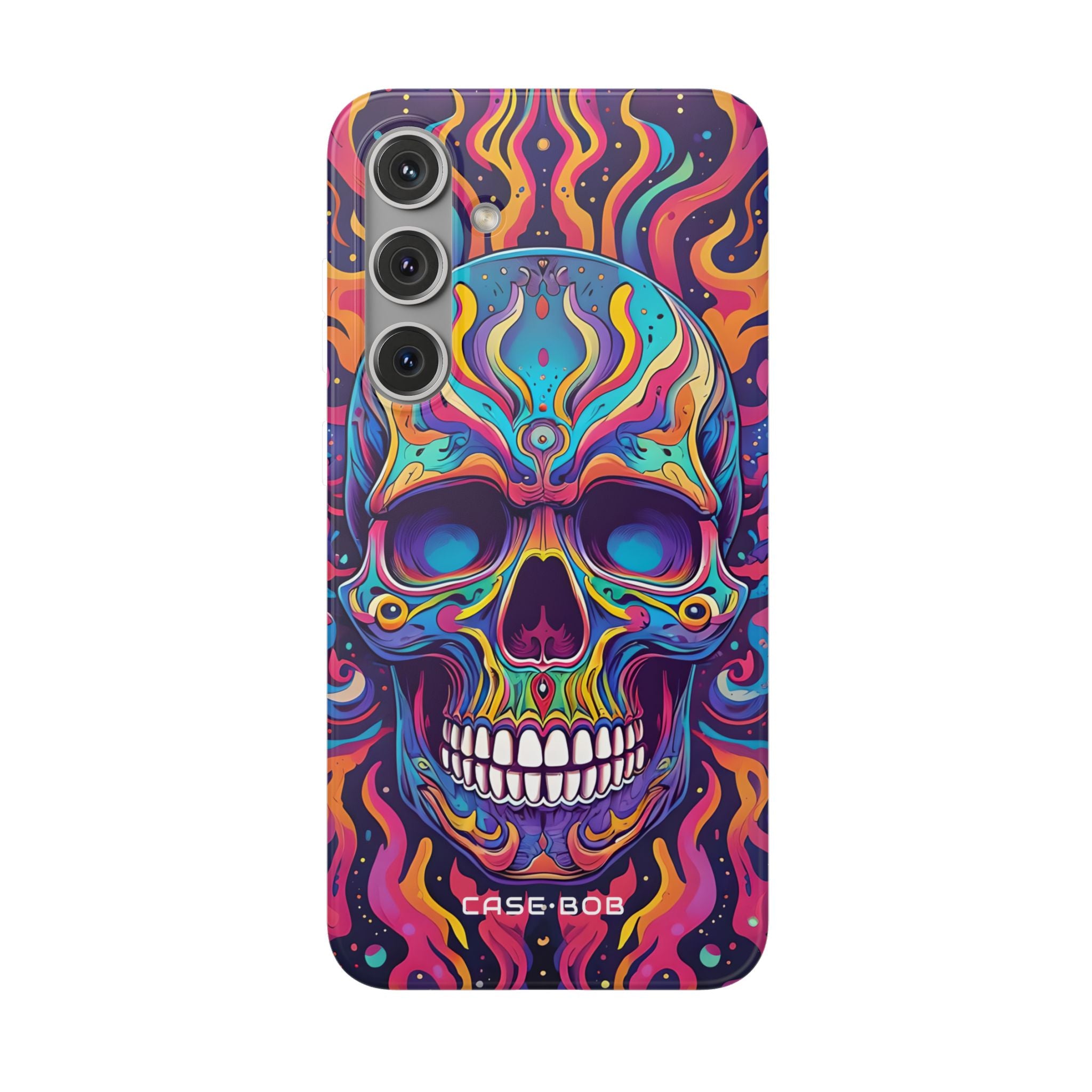 Flaming Skull Samsung S24 Plus Case - Soft