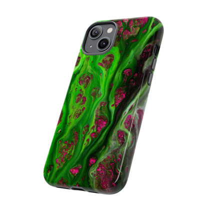 Toxic Green Ink Art iPhone Case (Protective) Phone Case