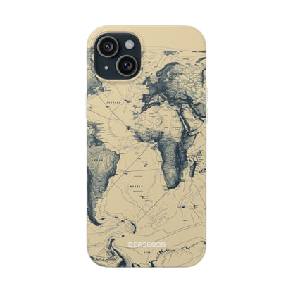 Vintage World Map | Flexible Phone Case for iPhone