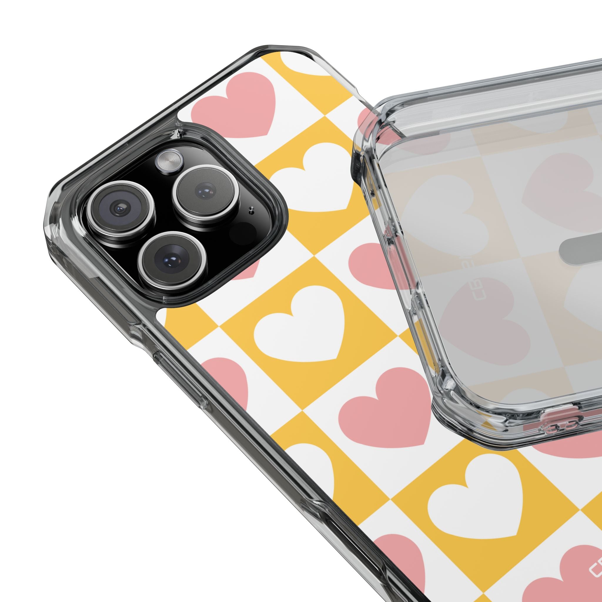 Heart Grid Harmony iPhone Case - Impact