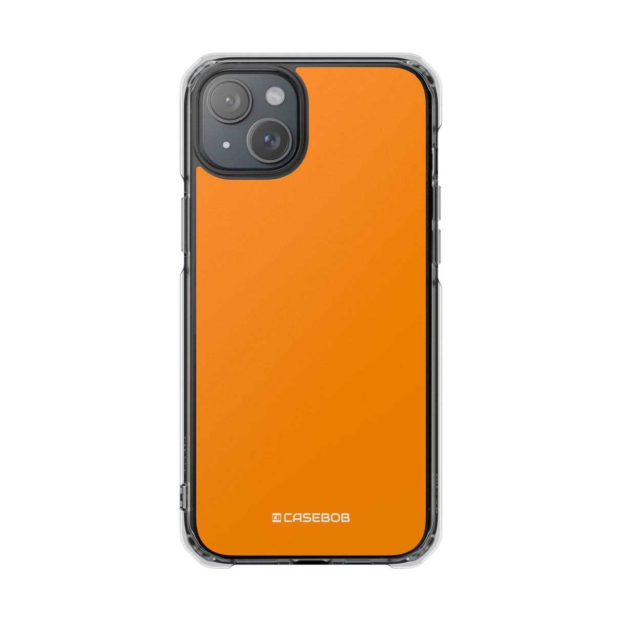 Dunkelorange | Handyhülle für iPhone (Clear Impact Case – Magnetisch)