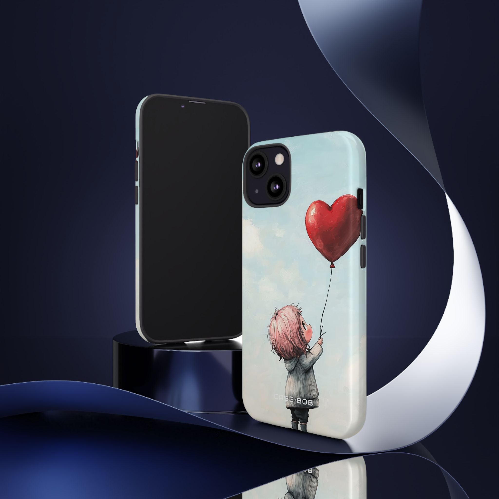 Heart Balloon Glow iPhone 13 Case - Tough