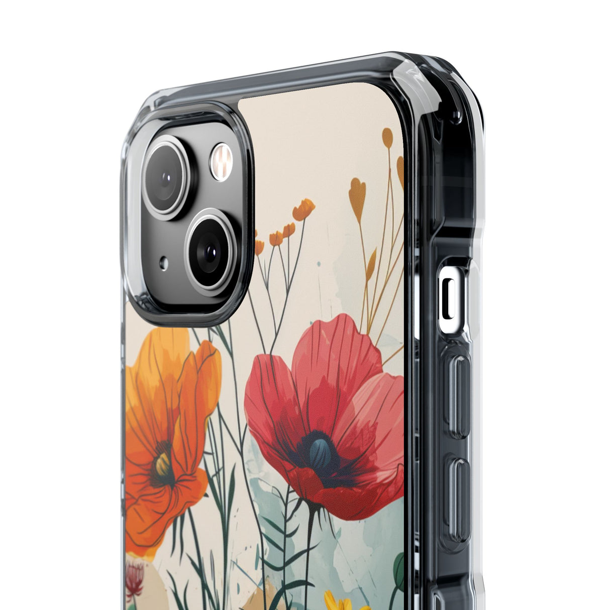 Blooming Whimsy – Handyhülle für iPhone (Clear Impact – Magnetisch) 