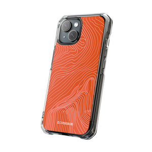 Pantone Tangerine Design | Handyhülle für iPhone (Clear Impact Case – magnetisch)